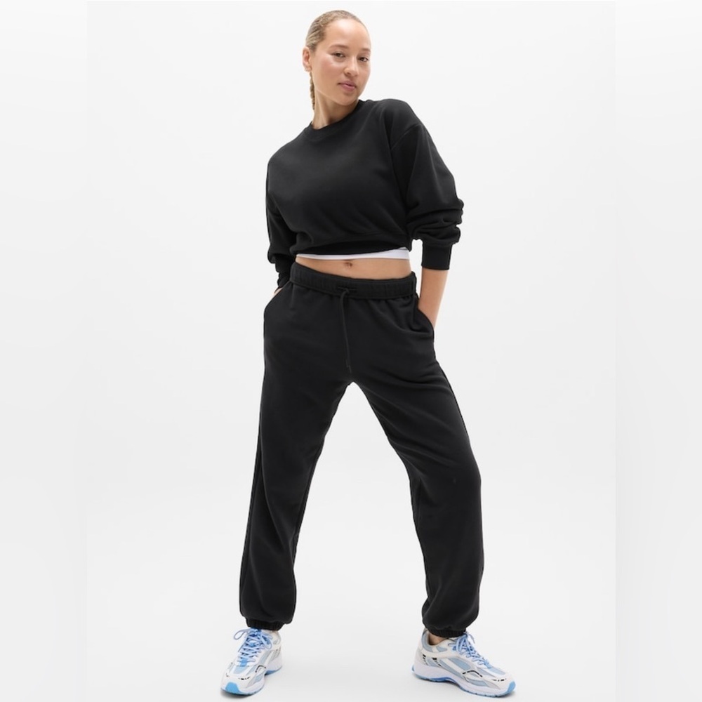 NWT Athleta Forever Fleece Black Jogger Size 1X